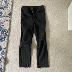 Black High Waisted Jeans, Wild Fable,